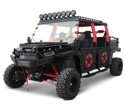 100% Assembled BMS "THE BEAST" 1000cc 4 Seater Side by Side UTV, VTWIN EFI Engine, Electronic Power Steering, 81 HP,  2WD/4WD w/ Lock Differential, Automatic CVT P/R/N/L/H, 4 Wheel Disc Brakes, Front electric winch, Rear tow hitch, LED and Roof Lights