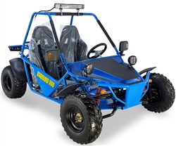 ICE BEAR Full sized 200cc Go Kart, Automatic with Reverse, Key Start, 22"/23" big tires, LED lights, Adjustable double bench seats with safety harnesses, Adjustable shocks, F&R disc brakes,  Speed limiter, free shipping to your door, free battery charger.